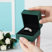 Classic Beveled Edge 8mm Tungsten Men's Wedding Band - Evani Naomi Jewelry