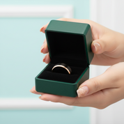 Classic Black & Rose Gold Tungsten Unisex Wedding Band - Evani Naomi Jewelry