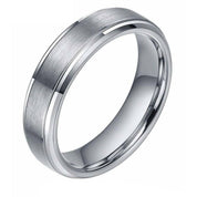Classic Brushed Tungsten Men's Wedding Band-Evani Naomi Jewelry