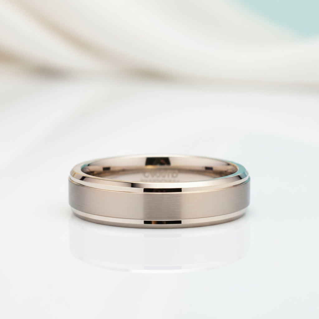Classic Brushed Tungsten Men's Wedding Band - Evani Naomi Jewelry