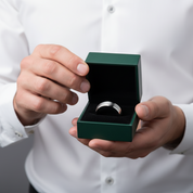 Classic Brushed Tungsten Men's Wedding Band - Evani Naomi Jewelry