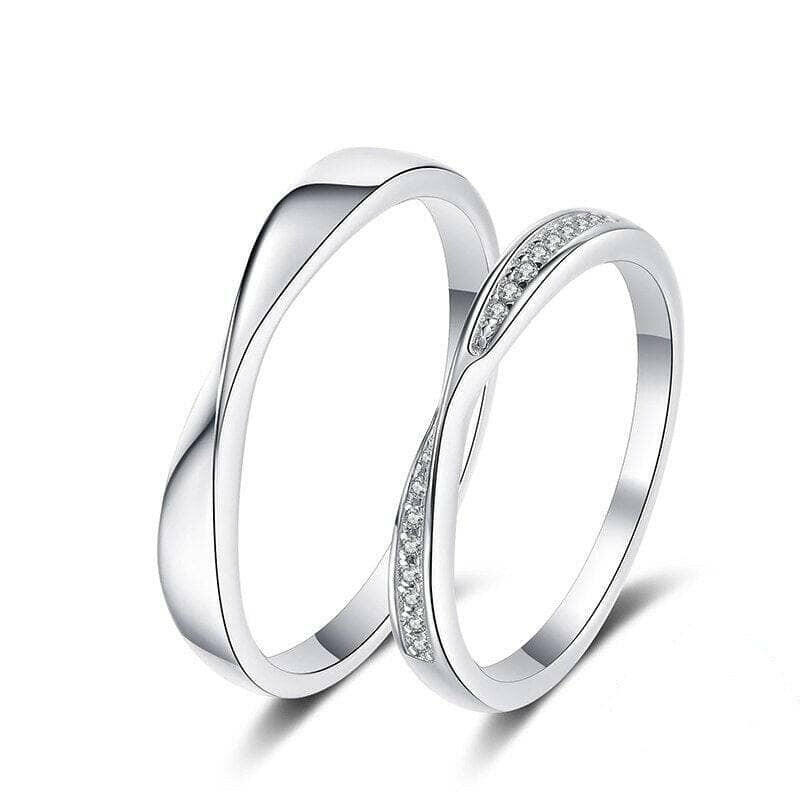 Classic Diamond Couple Wedding Band-Evani Naomi Jewelry