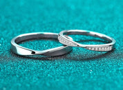 Classic Diamond Couple Wedding Band-Evani Naomi Jewelry