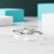 Classic Diamond Couple Wedding Band-Evani Jewelry