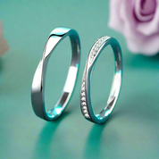 Classic Diamond Couple Wedding Band-Evani Naomi Jewelry