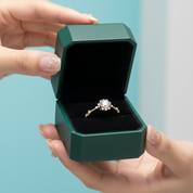 Classic Diamond Option Crackling Engagement Ring