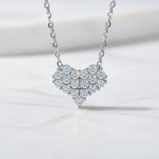 Classic Diamond Option Heart Jewelry Set