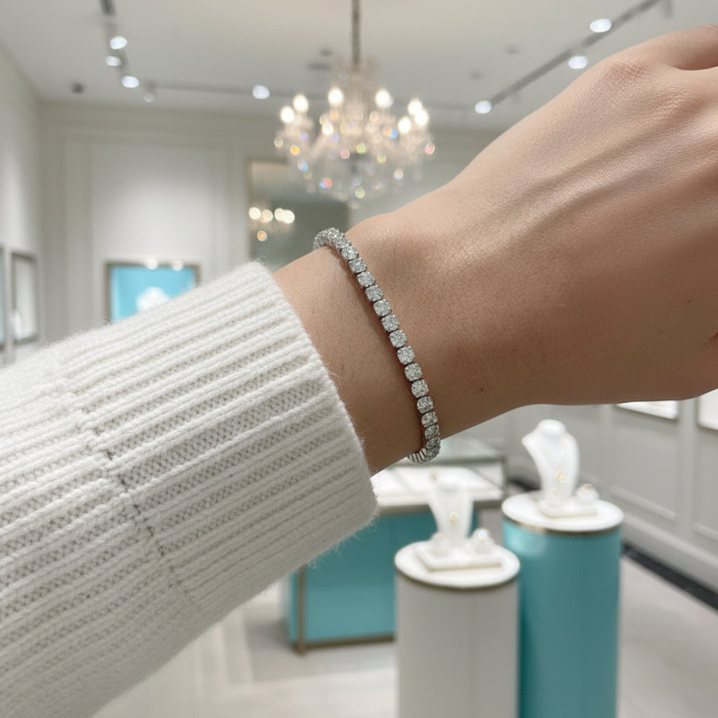 Classic Diamond Tennis Bracelet-Evani Jewelry