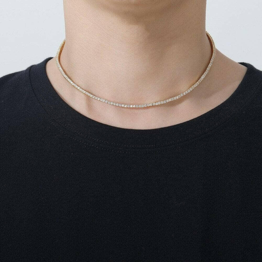 Classic Diamond Tennis Necklace-Evani Naomi Jewelry