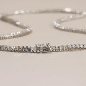 Classic Diamond Tennis Necklace-Evani Naomi Jewelry