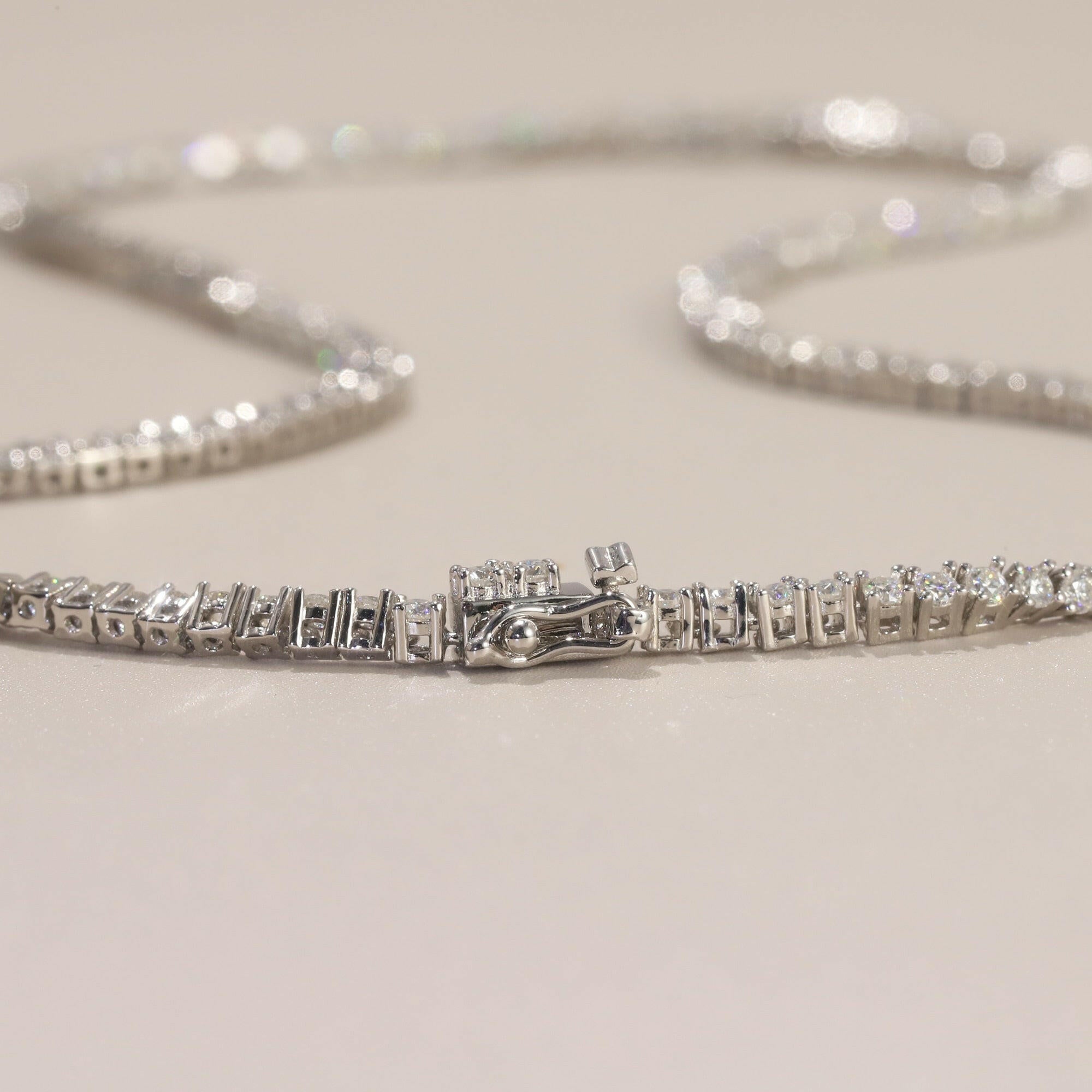 Classic Diamond Tennis Necklace-Evani Naomi Jewelry