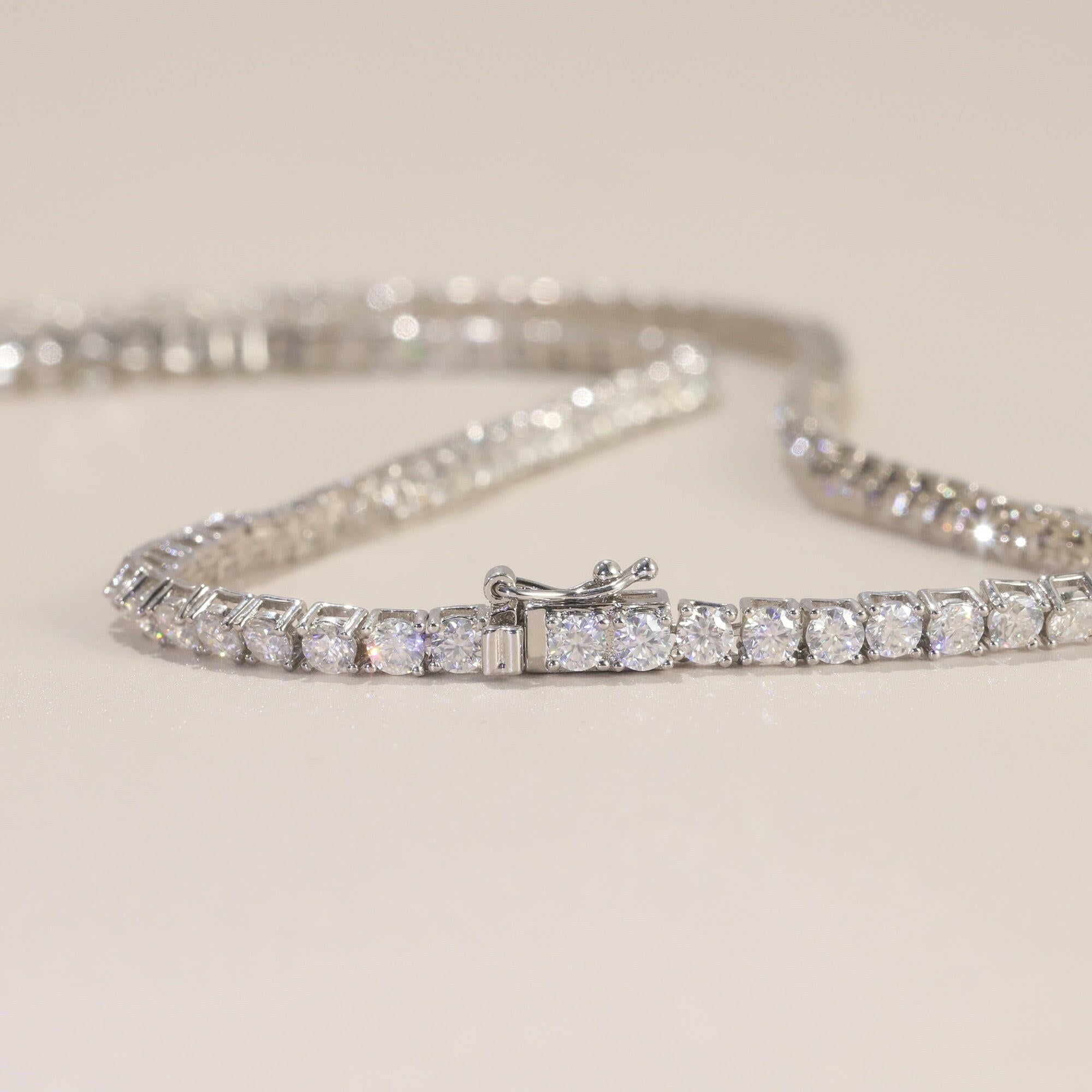 Classic Diamond Tennis Necklace-Evani Naomi Jewelry