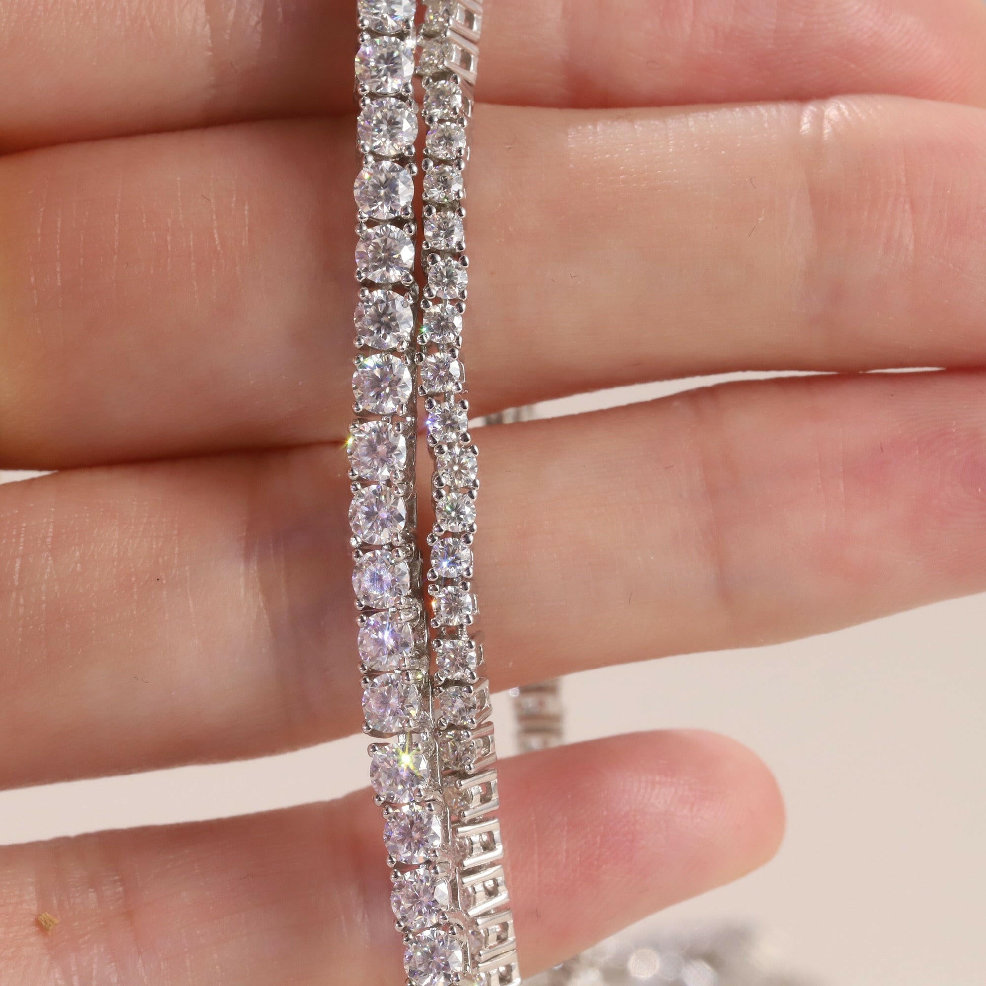 Classic Diamond Tennis Necklace-Evani Naomi Jewelry