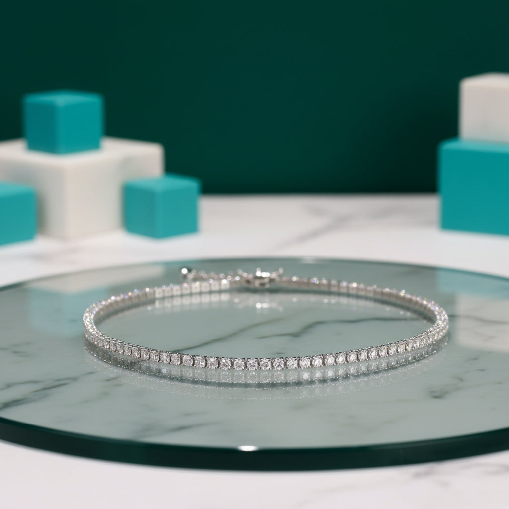 Classic Diamond Tennis Necklace-Evani Jewelry