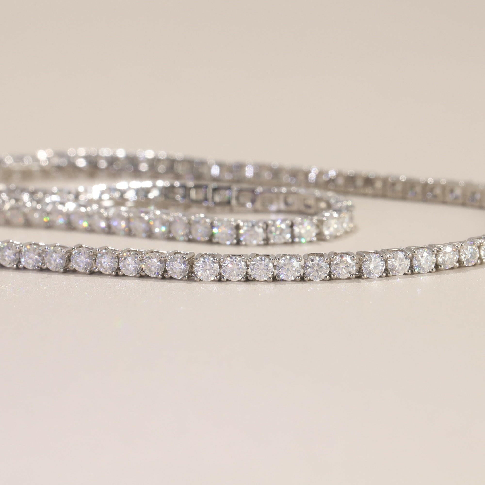 Classic Diamond Tennis Necklace-Evani Naomi Jewelry