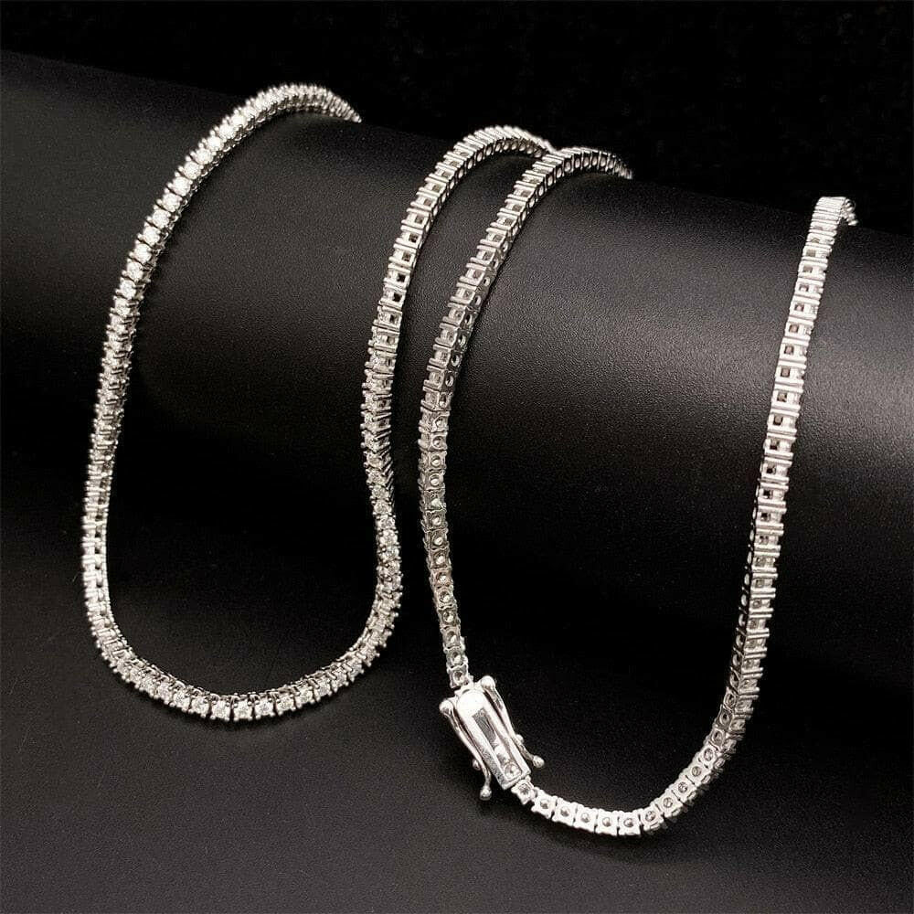 Classic Diamond Tennis Necklace-Evani Naomi Jewelry