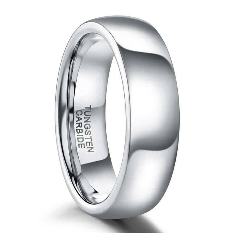 Classic Dome Tungsten Men's Wedding Band-Evani Naomi Jewelry