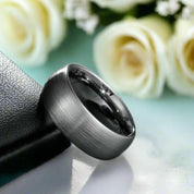 Classic Dome Tungsten Men's Wedding Band-Evani Naomi Jewelry