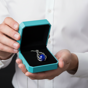 Classic Domineering Sapphire Birthstone Dragon Claw Necklace