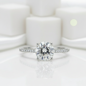 Classic 1.25 ct Half-Eternity Diamond Engagement Ring-Evani Jewelry