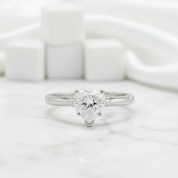 1.50 ct Classic Heart-cut Diamond Engagement Ring-Evani Jewelry