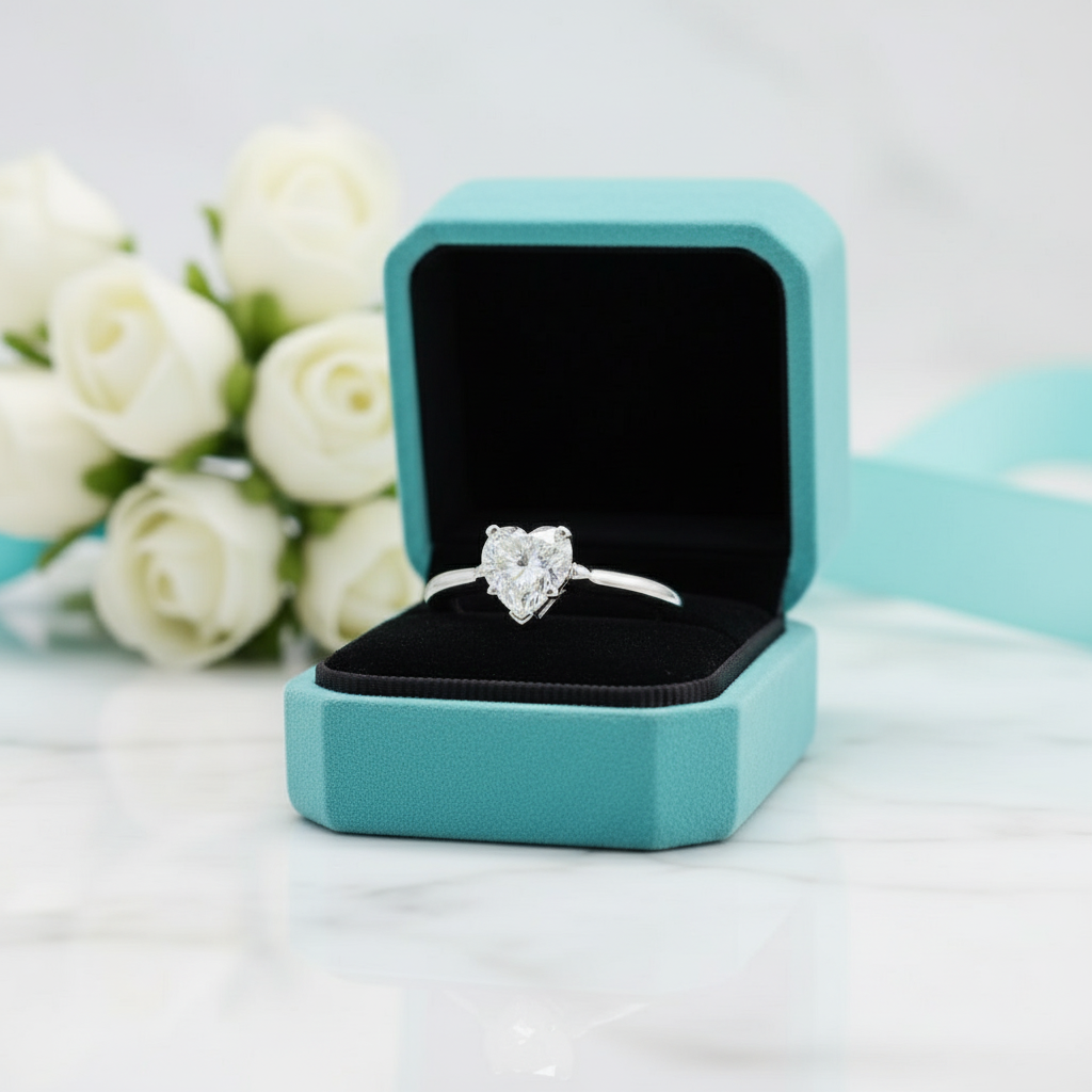 1.50 ct Classic Heart-cut Diamond Engagement Ring-Evani Jewelry