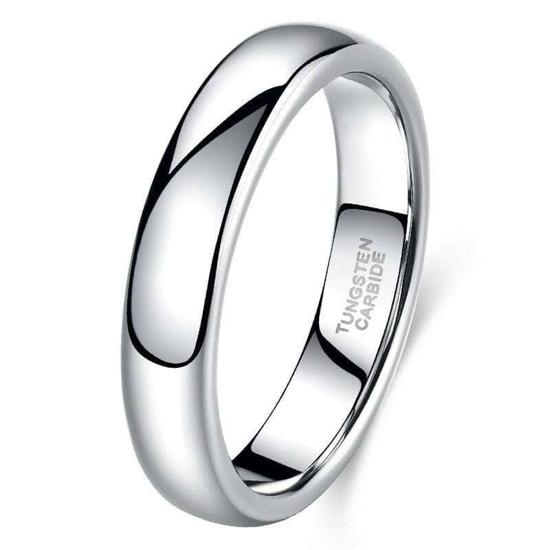 Classic Polished Unisex Tungsten Wedding Band-Evani Jewelry