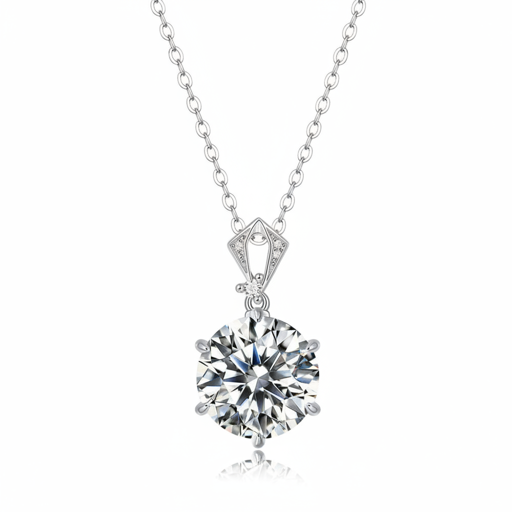 Classic Round 10 ct Diamond OptionNecklace