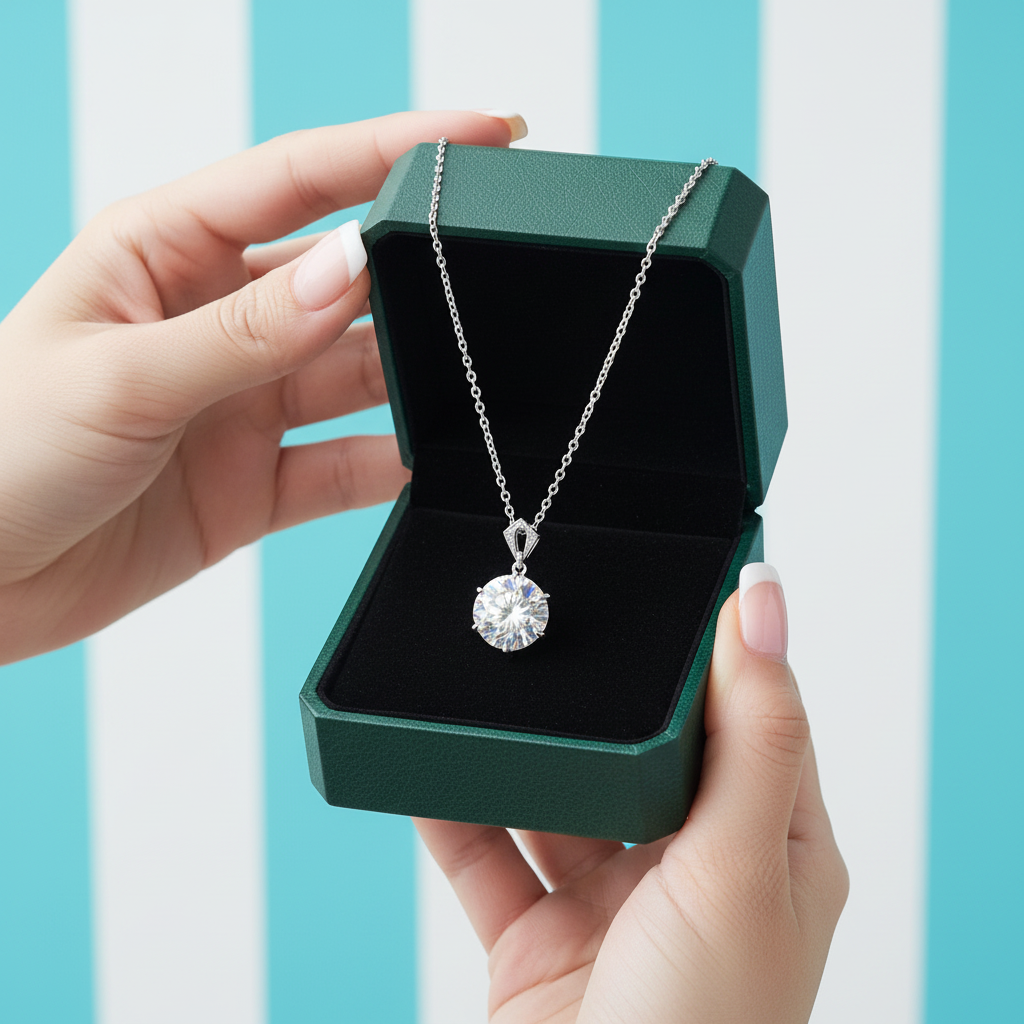 Classic Round 10 ct Diamond Option Necklace