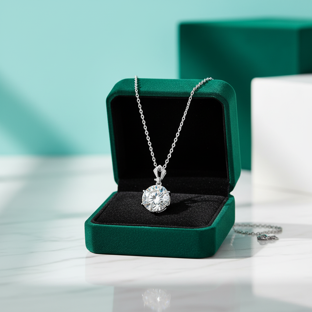 Classic Round 10 ct Diamond OptionNecklace