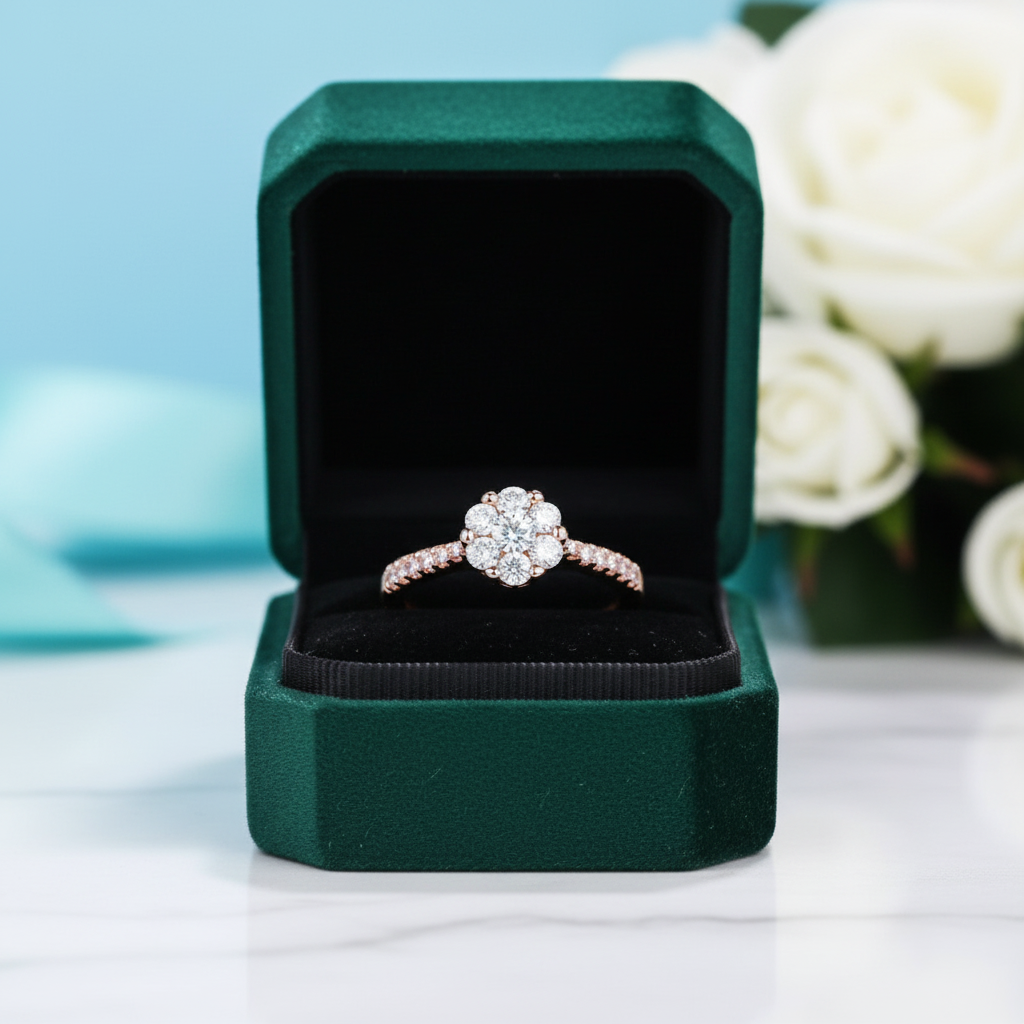 Classic Round Cut Diamond Option Engagement Ring