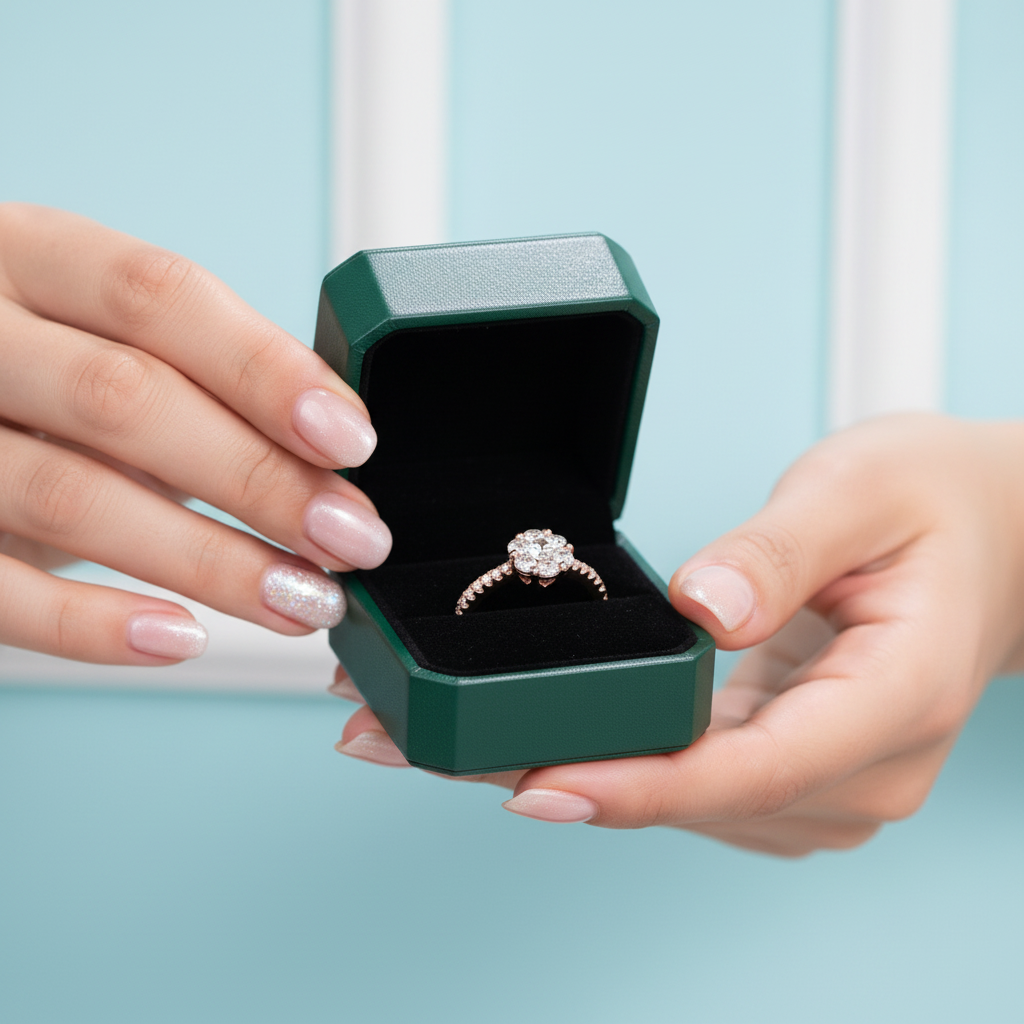 Classic Round Cut Diamond Option Engagement Ring
