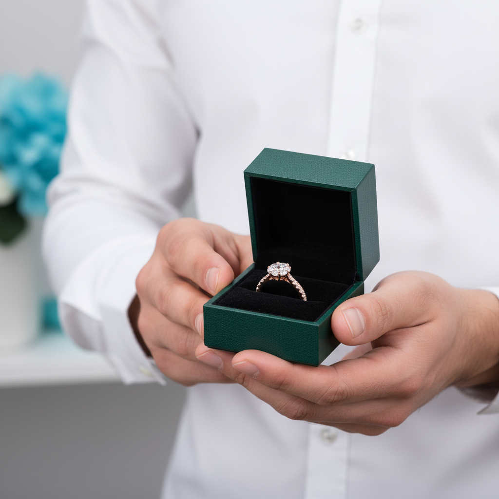 Classic Round Cut Diamond Option Engagement Ring