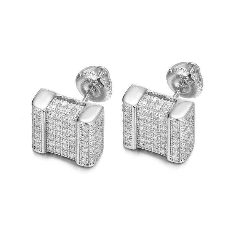 Classic Round Cut Diamond Hip hop Earrings-Evani Naomi Jewelry