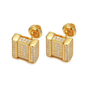 Classic Round Cut Diamond Hip hop Earrings-Evani Naomi Jewelry