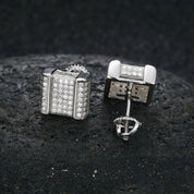 Classic Round Cut Diamond Hip hop Earrings-Evani Naomi Jewelry