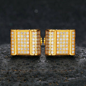 Classic Round Cut Diamond Hip hop Earrings-Evani Naomi Jewelry