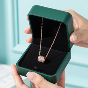Classic Round Cut Diamond Option Pendant Necklace