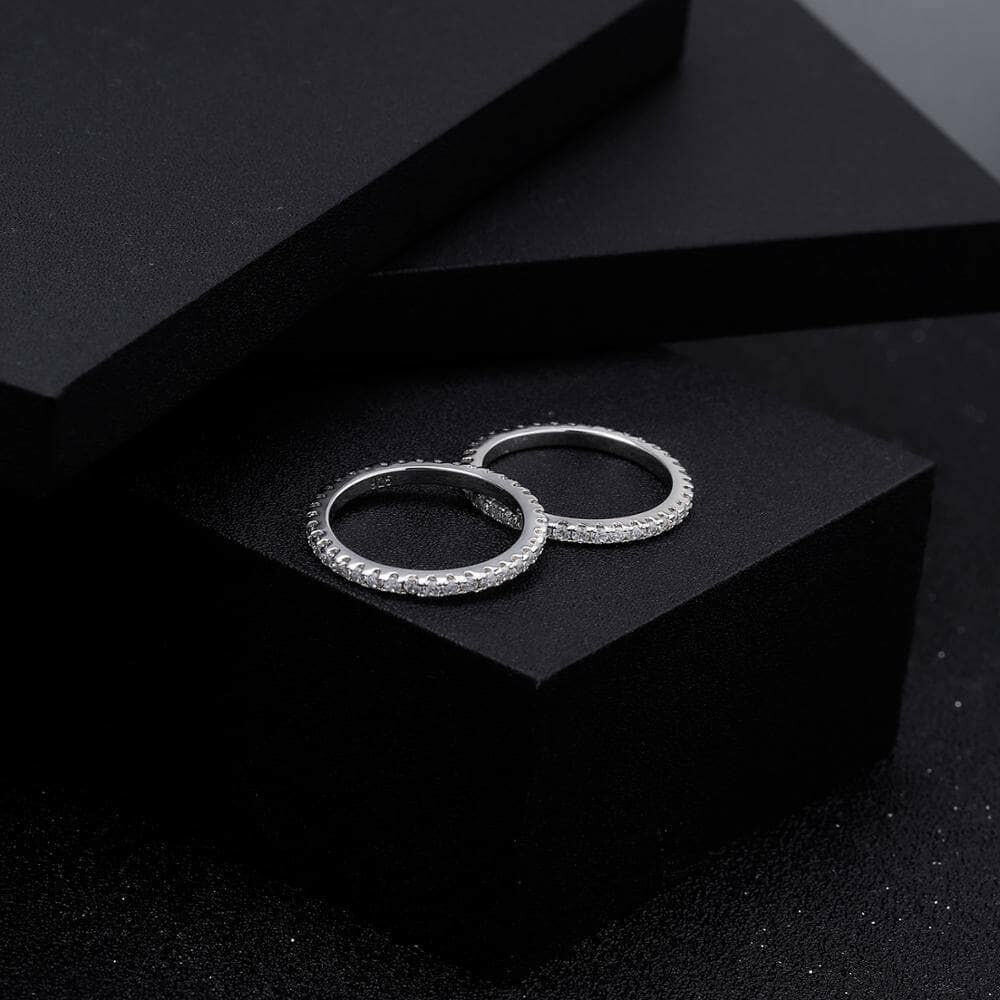 Classic Round Cut Diamond Wedding Band-Evani Naomi Jewelry