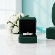 Classic Round Diamond Option14K White Gold Engagement Ring - Evani Naomi Jewelry