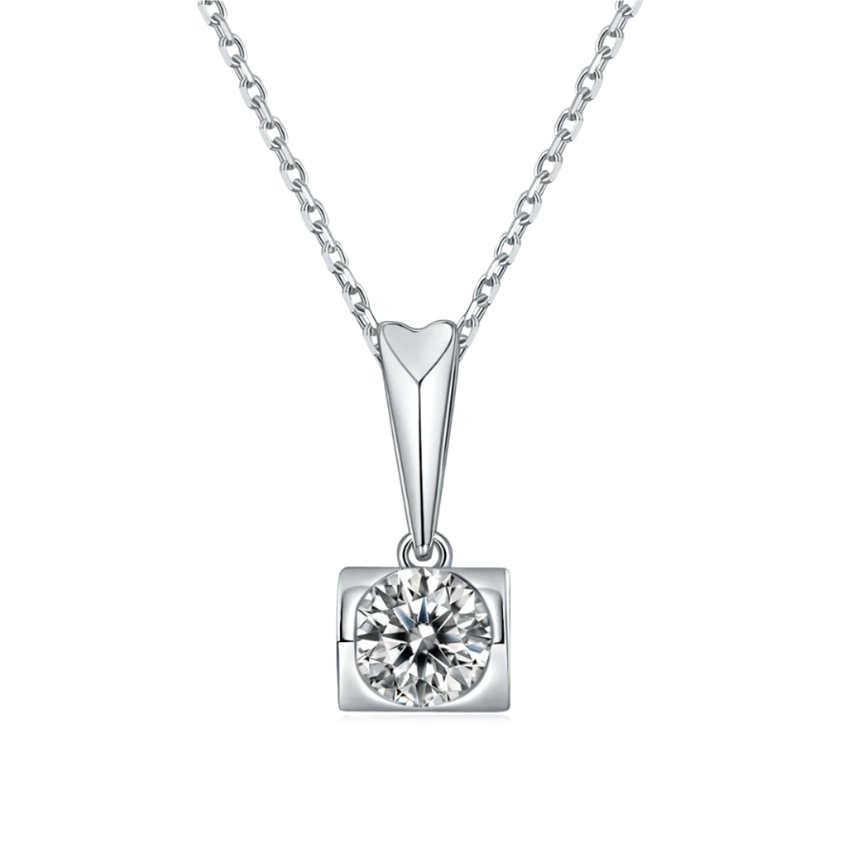 Classic Round Diamond Necklace and Earrings-Evani Naomi Jewelry