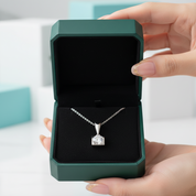 Classic Round Diamond Option Necklace and Earrings