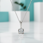 Classic Round Diamond Option Necklace and Earrings
