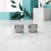 Classic Round Diamond Option Necklace and Earrings