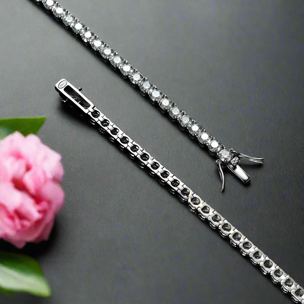 Classic Round Diamond Tennis Bracelet-Evani Naomi Jewelry