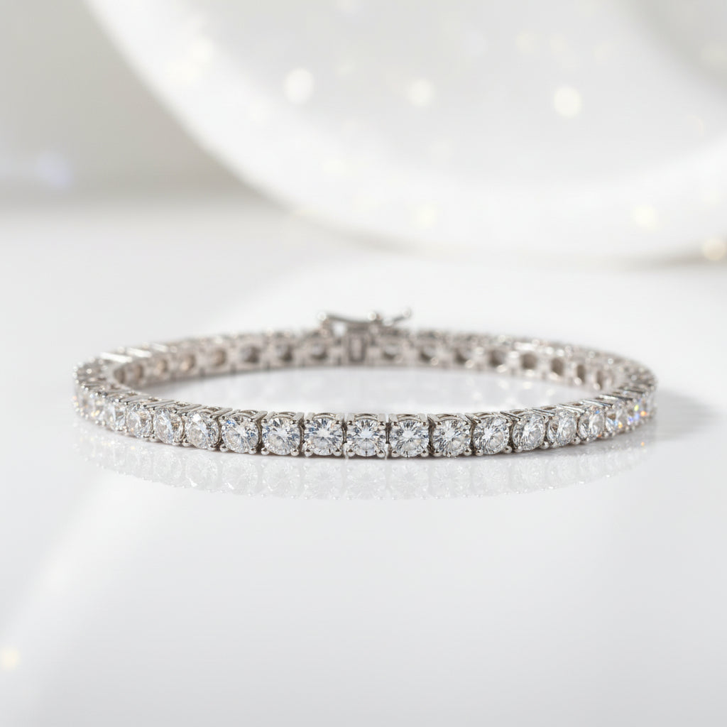 Classic Round Diamond Tennis Bracelet-Evani Jewelry