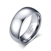 Classic Unisex Dome Tungsten Wedding Band-Evani Naomi Jewelry