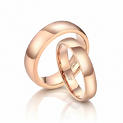 Classic Unisex Rose Gold Tungsten Wedding Band - Evani Naomi Jewelry