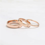 Classic Unisex Rose Gold Tungsten Wedding Band-Evani Naomi Jewelry