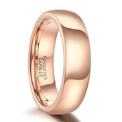 Classic Unisex Rose Gold Tungsten Wedding Band-Evani Naomi Jewelry
